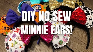 How To Disney DIY No Sew Minnie Mouse Ears [upl. by Akima]