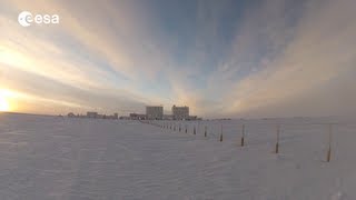 Winter at the Concordia station in Antarctica [upl. by Tahpos]