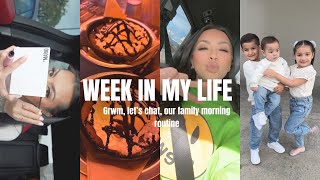 weekly vlog grwm let’s catch up mom life amp our new morning routine [upl. by Edras223]