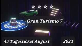 Ps5 Gran Turismo 7 45 Tagesticket August 2024 einlösen in 4K60fps [upl. by Laehctim]