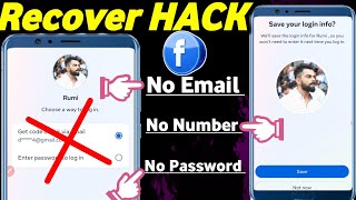 How to Recover Facebook Account  How to Recover Old Facebook Account Without Email And Phone Number [upl. by Noami]