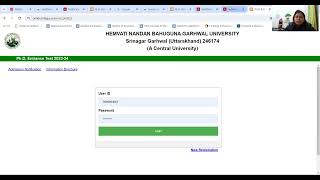 How to apply for Online PhD application of HNBGU 20232024 hnbgu phd 2023 2024 [upl. by Eiramaliehs]