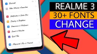 30 Fonts Change On Realme 3  How To Change Fonts On Realme 3  Faisal Alam Official [upl. by Laughton208]