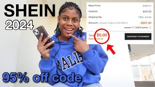 The BEST SHEIN Coupon code 2024  new updated active SHEIN discount code [upl. by Oster]