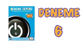 DENEME DEPOSU  ANALİTİK GEOMETRİ ÇÖZÜMLERİ DENEME6 Acil Yayınları [upl. by Connett]