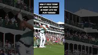 How It Feels Teeing Off When the Group in Front Lets You Play Through 🤣 golfhumor golfmemes [upl. by Mathia]