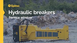 Epiroc Hydraulic Breaker  Daily Maintenence [upl. by Samoht]