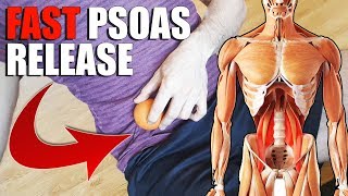 PSOAS Muscle RELEASE amp STRETCH for Tight HIP Flexors TRY THIS [upl. by Timon989]