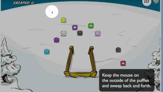 Get Coins Quickly in Club Penguin with Puffle Roundup [upl. by Olrac]