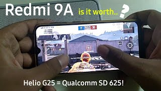 Redmi 9A Gaming Test  PUBG  Helio G25  3GB RAM [upl. by Khai]