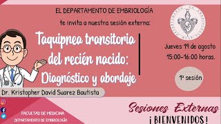 1° Sesión Externa Taquipnea transitoria del recién nacido Diagnóstico y abordaje [upl. by Manbahs]