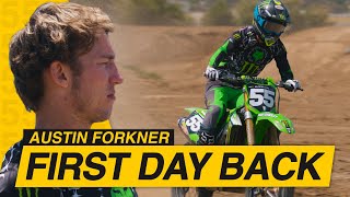 Austin Forkner back on the bike  Outdoors [upl. by Zitah]