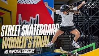 🇧🇷 Masterclass  Street Skateboarding Womens Final Highlights OlympicQualifierSeries [upl. by Melbourne798]