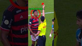 VEJA A POLÊMICA EXPULSÃO DO CARLINHOS FOI PARA VERMELHO flamengo mengão shorts carlinhos crf [upl. by Irianat]