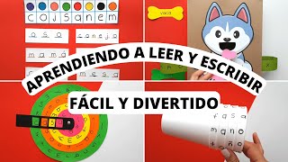 5 ACTIVIDADES DIVERTIDAS PARA ENSEÑAR A LEER Y ESCRIBIR FÁCIL  LECTOESCRITURA [upl. by Malva486]