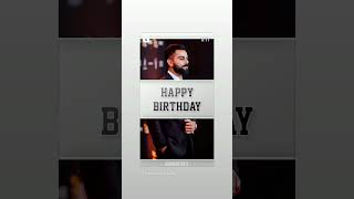 HAPPY BIRTHDAY WISHES TO KING KOHLI [upl. by Anyt]