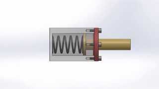 Simulação de movimento de mola  SolidWorks  Portal RAGESP [upl. by Peggie70]