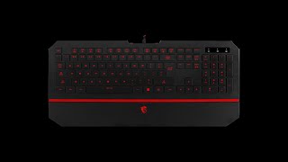 MSI INTERCEPTOR DS4100 GAMING KEYBOARD [upl. by Daggett]