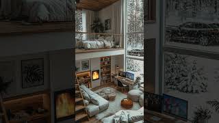 Dreamy Winter Loft ✨winterhome loftdecor homeinspo [upl. by Cira]