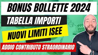 BONUS BOLLETTE LUCE E GAS 2024 quali importi e come fare domanda [upl. by Healey]