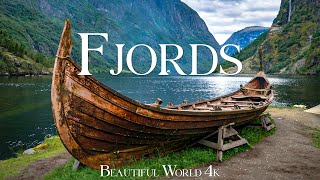 The Fjords 4K Nature Relaxation Film  Calming Piano Music  Amazing Nature [upl. by Coffeng787]