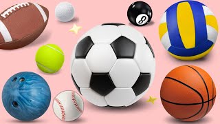 Master English Sports Balls For Everyone  Kids  Preschool  Toddlers [upl. by Allenod]