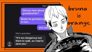 ARAN IS ORANGE  Haikyuu text video  AranKita Angst  Mainly Kita [upl. by Erica545]