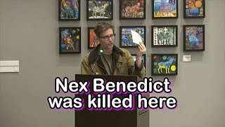 Speaking at the School where NEX BENEDICT was Killed [upl. by Aitnom]