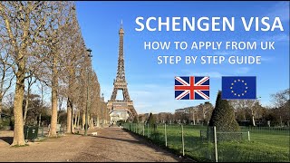 Apply Schengen Visa from UK  Step by step guide  Documents needed [upl. by Eniawed]