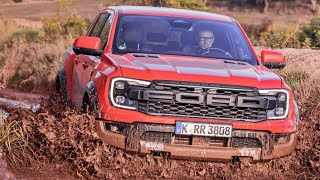 Ford Ranger Raptor Code Orange 2023 Heavy Offroad Action  Exhaust Sound [upl. by Solegna44]