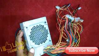 HOW TO MAKE A 12V5v33V BATTERY CHARGER WITH PC ATX POWER SUPPLy Fast And Verry Simple [upl. by Shyamal]