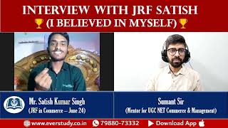 Interview with JRF Satish  JRF in June 2024  UGC NET Commerce [upl. by Werdnaed]