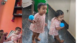 hanu papa tho bowling❤️🏏 cute baby youtube [upl. by Porter]