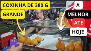 FEIRA DO MOREIRA GOIÂNIA 🍰🍕 COXINHA GRANDE DE 380 G 🌭🍕 TORTA PASTEL 🍰 [upl. by Kammerer]