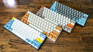 Mechanical Keyboard Keycaps Comparison  PBT vs ABS  SA vs DSA vs XDA [upl. by Tiernan]