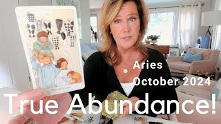 ARIES  Opening Up To TRUE ABUNDANCE  October 2024 Zodiac Tarot Reading [upl. by Natalee]