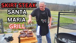 How to Make Delicious SKIRT STEAK on the Santa Maria Grill Step By Step [upl. by Hniv597]