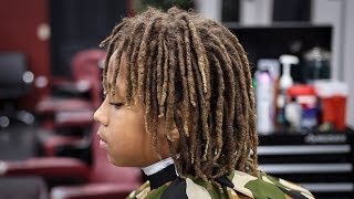 MUST SEE TRANSFORMATION BARBER TUTORIAL MID FADE DREADS ON TOP [upl. by Tench942]