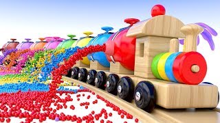 Learn Colors with Preschool Toy Train and Color Balls  Colors Collection for Children [upl. by Kappenne142]