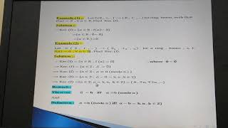 جبر الحلقات  نواة دالة التشاكل The Kernel of ring Homomorphism [upl. by Rim593]