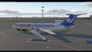 UUEE Sheremetyevo  EBBR Brussels Zaventem Belgium Tu154M RA85826 [upl. by Adehsar]