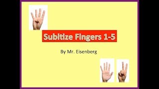 Subitize Practice wFingers 15 [upl. by Llehcnom]