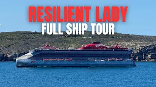 RESILIENT LADY FULL WALKTHROUGH SHIP TOUR OF VIRGIN VOYAGES LADY SHIP NUMBER 3 [upl. by Asiuqram649]