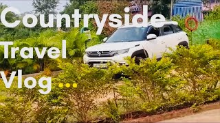 Countryside Travel Vlog  Brezza Zxi  Car Drive [upl. by Norvan]