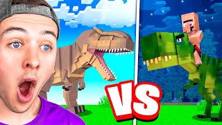 The CAVEMAN vs DINOSAUR Minecraft MOVIE [upl. by Nuriel]