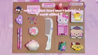 rating my sanrio fidget board asmr 🩷 ASMR  tutorial  sanriolve [upl. by Kuth]