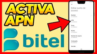 ✅COMO CONFIGURAR APN BITEL [upl. by Almeeta609]