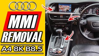 How To Remove Audi MMI Audi A4 B85 A5 Q5 20082016 [upl. by Aehsrop]