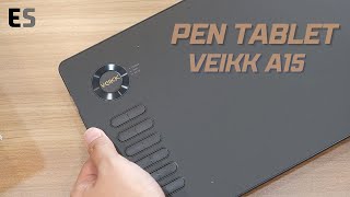 Initail Review Veikk A15 Pen Tablet Dengan Banyak Shortcut 12 [upl. by Taka74]