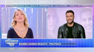 PIERPAOLO PETRELLI A POMERIGGIO5 quotCon Ariadna Romero è finita ora sto con unaltraquot [upl. by Balbur]